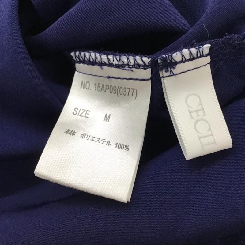 セシルマクビー CECIL McBEE ワンピース・ドレス・オールインワン ワンピース・ドレス・オールインワン 16AP09 バックファスナー ビシュー M 無地 紺 / ネイビー / レディース USED 古着 中古 10072537
