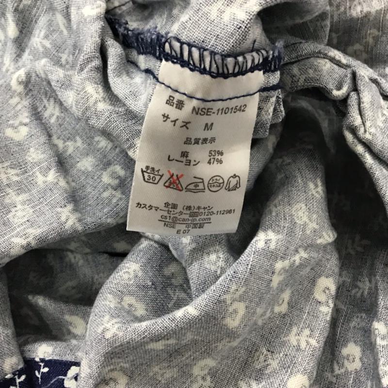 サマンサモスモス Samansa Mos2 ワンピース ロングスカート 1101542 前開き M 花柄 紺 / ネイビー / レディース USED 古着 中古 10072546