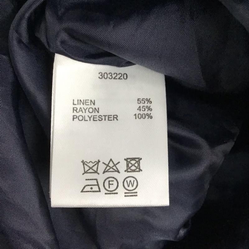 ダブルクローゼット w closet ワンピース ロングスカート 303220 リネン混オフショルダーワンピース 無地 紺 / ネイビー / レディース USED 古着 中古 10072551