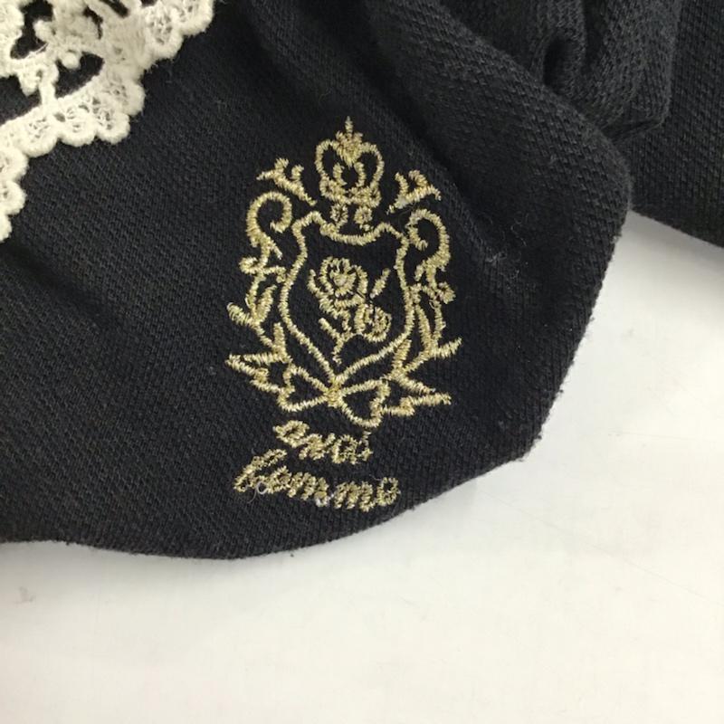 アクシーズファム axes femme ワンピース ひざ丈スカート MB3423-98 レース 刺繍 M ワンポイント 黒 / ブラック / レディース USED 古着 中古 10072553