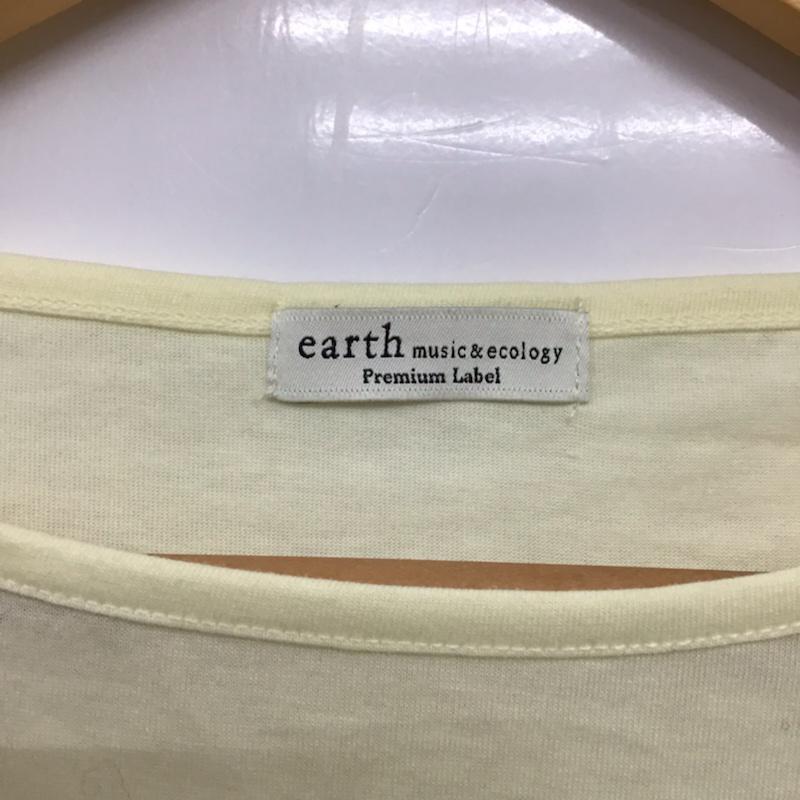 アースミュージックアンドエコロジー earth music&ecology Tシャツ 長袖 96161000010 7号 無地 黄 / イエロー / レディース USED 古着 中古 10072559