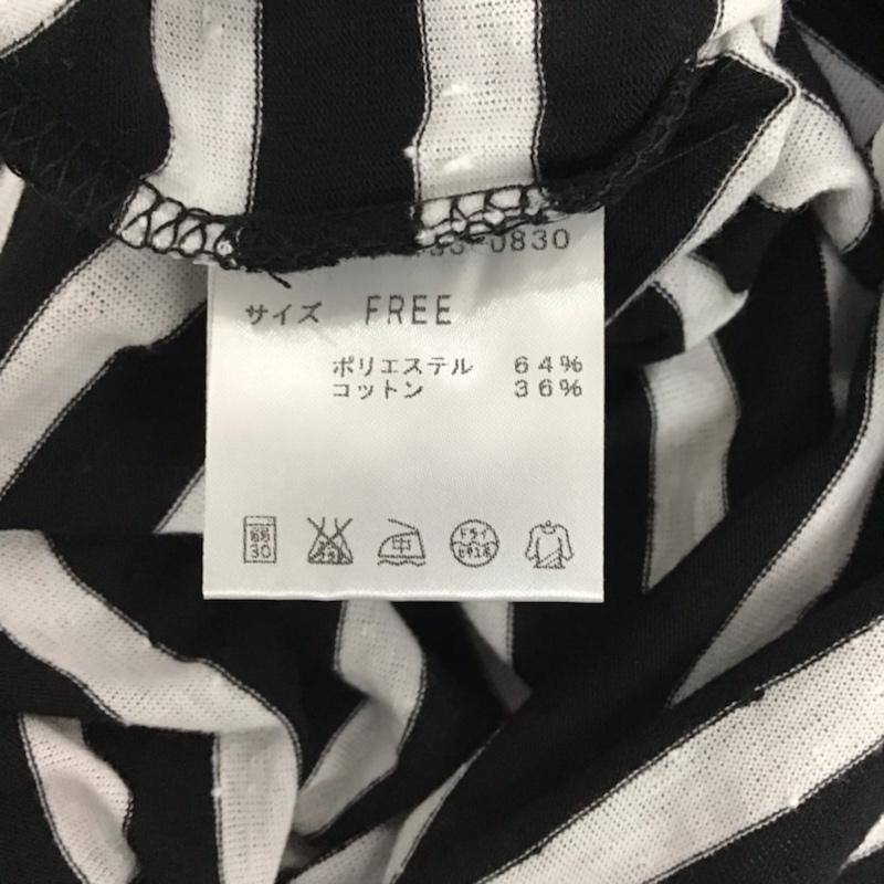 アヴァンリリィ Avan Lily ワンピース ミニスカート 1809A183-0830 カットソー FREE 無地 白 / ホワイト / X 黒 / ブラック /  レディース USED 古着 中古 10072568
