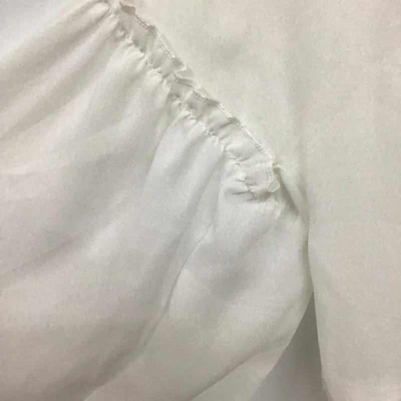 レトロガール RETRO GIRL シャツ、ブラウス 七分袖 REPY00199 ノーカラー M 無地 白 / ホワイト / レディース USED 古着 中古 10072571