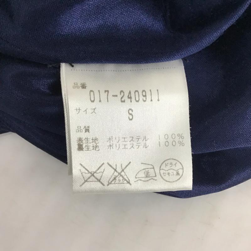 ナチュラルビューティーベーシック NATURAL BEAUTY BASIC ワンピース ひざ丈スカート 017-240911 S 花柄 紺 / ネイビー / レディース USED 古着 中古 10072573