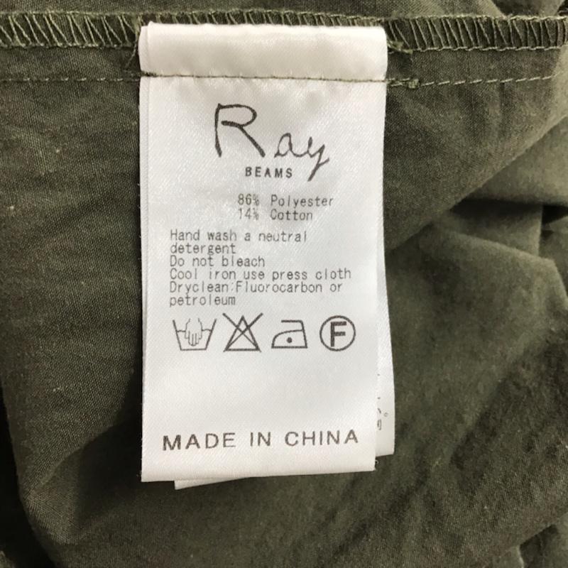 レイビームス Ray BEAMS ワンピース ひざ丈スカート 1 無地 カーキ / カーキ / レディース USED 古着 中古 10072591