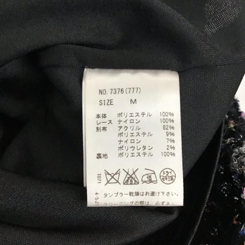 セシルマクビー CECIL McBEE ワンピース ミニスカート 7376 M 無地 黒 / ブラック / レディース USED 古着 中古 10072600