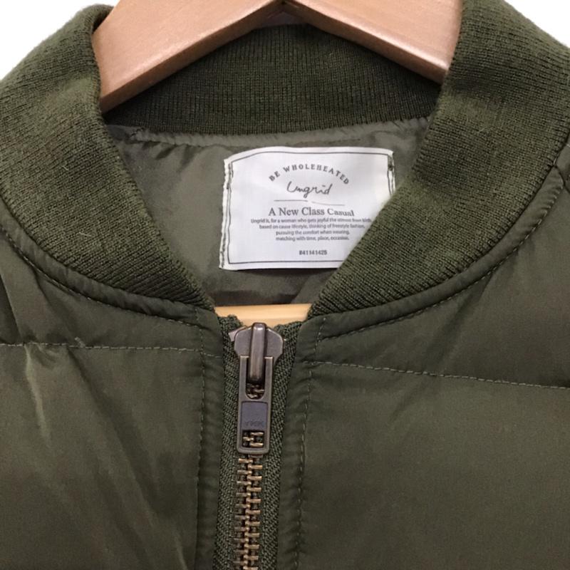 アングリッド Ungrid ジャケット、上着 ジャンパー、ブルゾン S 無地 カーキ / カーキ / レディース USED 古着 中古 10072624