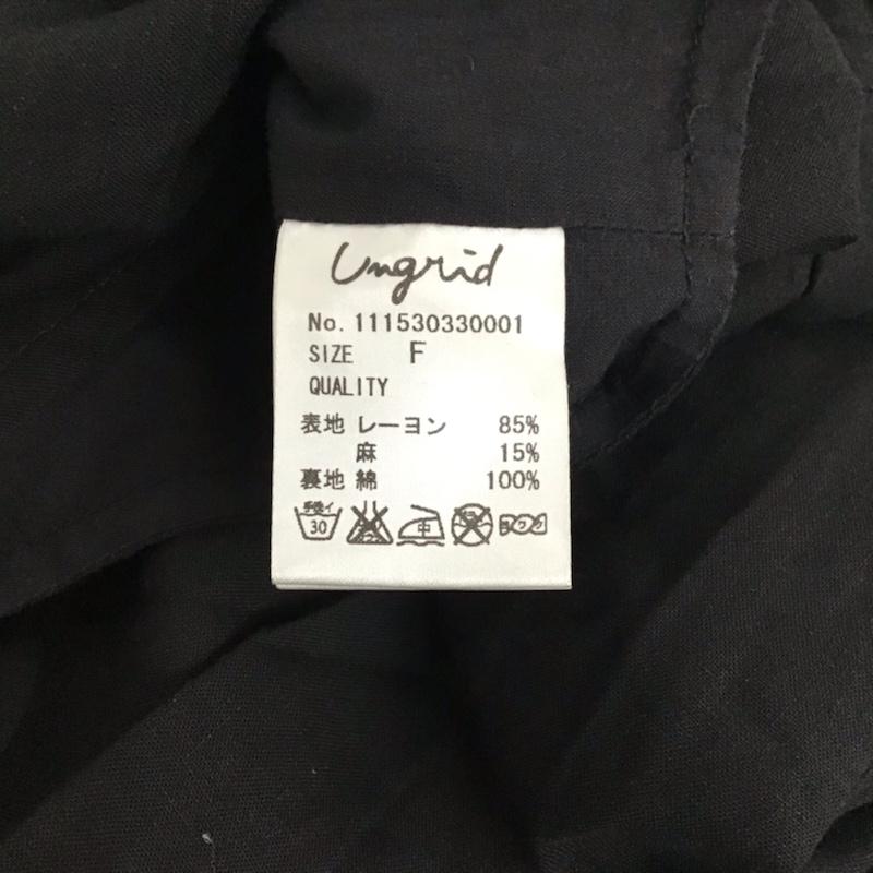 アングリッド Ungrid ワンピース・ドレス・オールインワン ワンピース・ドレス・オールインワン 111530330001 コットンガーゼコンビネゾン FREE 無地 黒 / ブラック / レディース USED 古着 中古 10072629