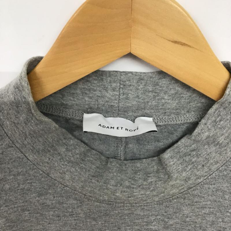アダムエロペ ADAM ET ROPE' Tシャツ 半袖 GMM-0651-A モックネック M 無地 灰 / グレー / メンズ USED 古着 中古 10072636