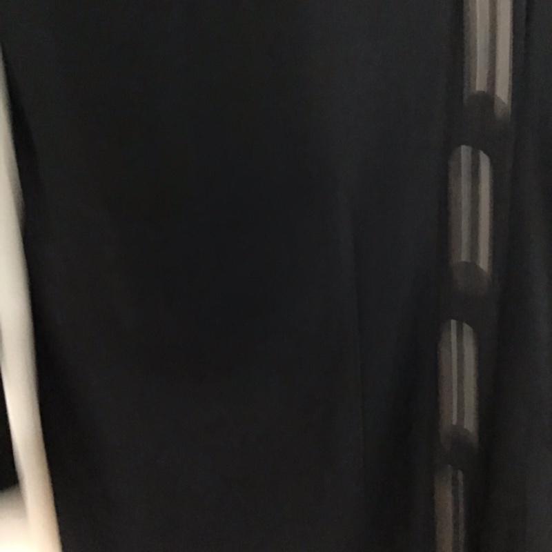 スライ SLY カーディガン 長袖 0303S590-0540 Vネック ロング丈 1 プリント 黒 / ブラック / レディース USED 古着 中古 10072642