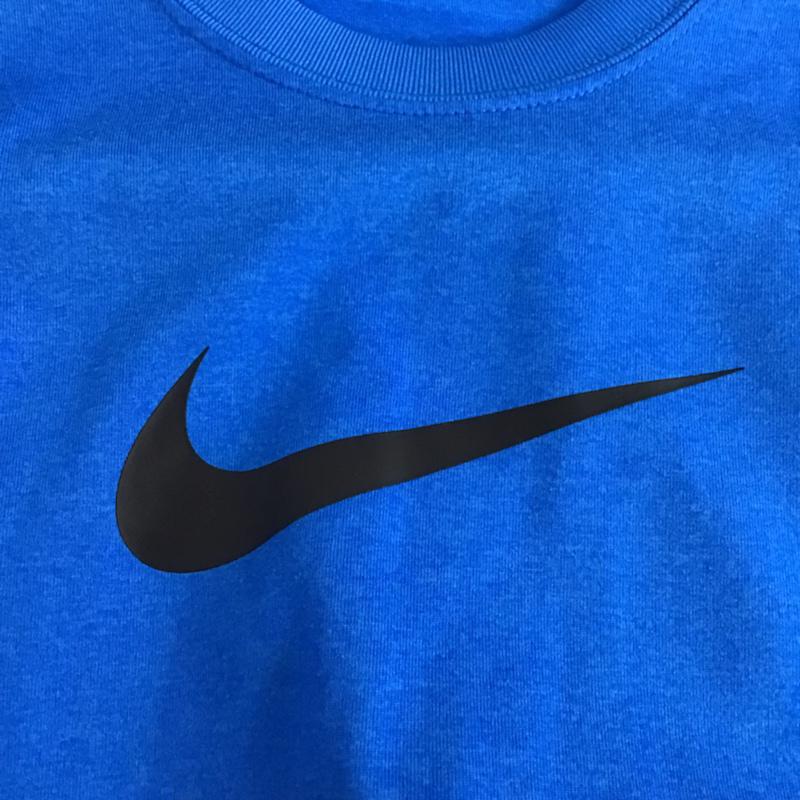 ナイキ NIKE Tシャツ 半袖 380989-416 DRY FIT S プリント 青 / ブルー / レディース USED 古着 中古 10072643
