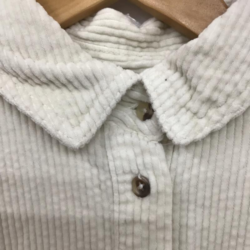 ザラ ZARA ジャケット、上着 ジャケット、ブレザー コーデュロイジャケット M 無地 白 / ホワイト / レディース USED 古着 中古 10072651
