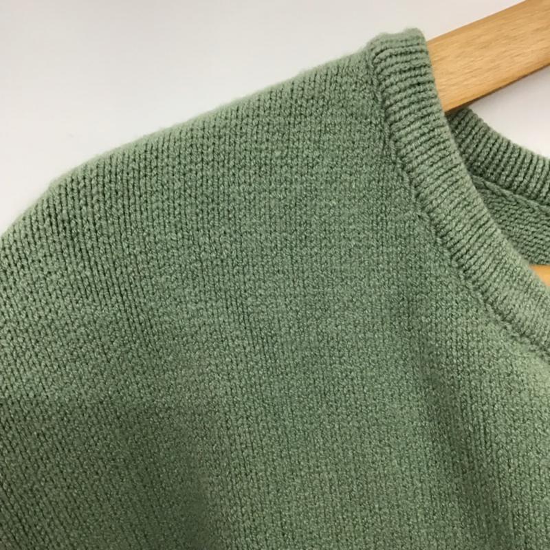 ローリーズファーム LOWRYS FARM ニット、セーター 長袖 FREE 無地 薄緑 / ライトグリーン / レディース USED 古着 中古 10072653
