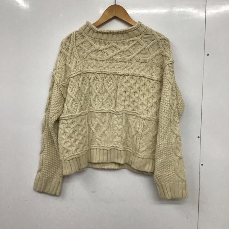 フリークスストア FREAK'S STORE ニット、セーター 長袖 FREE 無地 ベージュ / ベージュ / レディース USED 古着 中古 10072658
