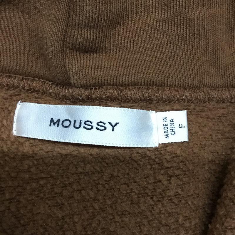マウジー MOUSSY パーカー 長袖 FREE 無地 茶 / ブラウン / レディース USED 古着 中古 10072692