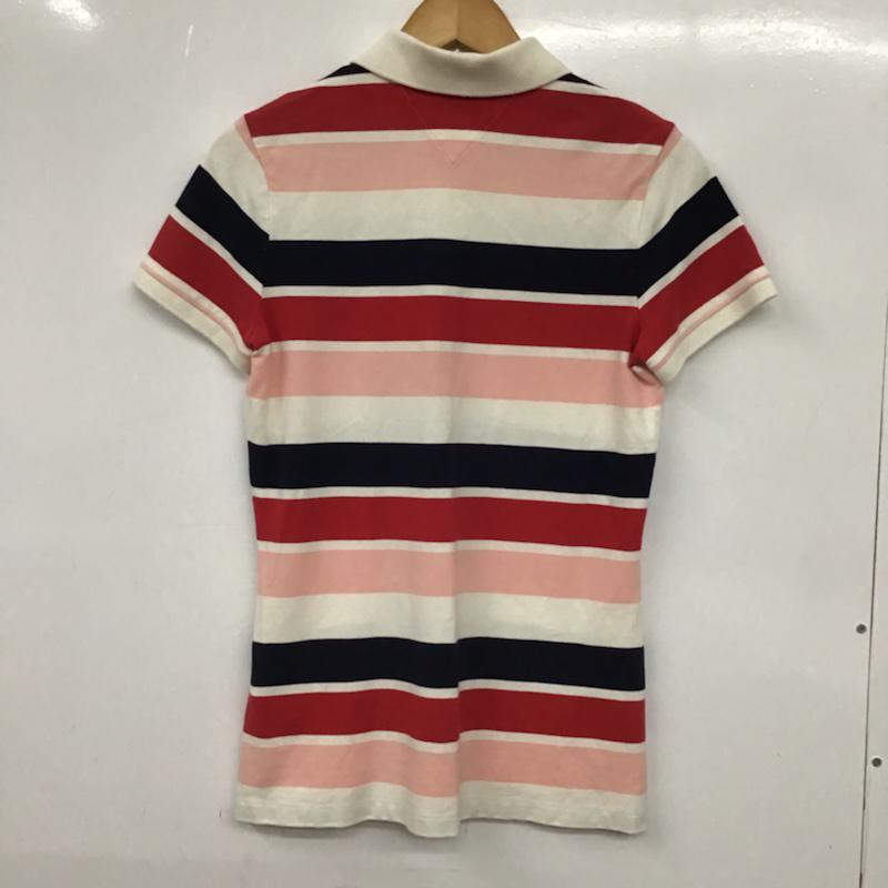 トミーヒルフィガー TOMMY HILFIGER ポロシャツ 半袖 S ボーダー柄 マルチカラー / マルチカラー / レディース USED 古着 中古 10072705