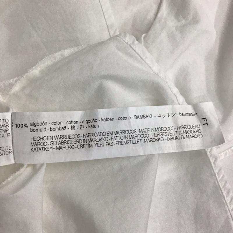 ザラベーシック ZARA BASIC カットソー 半袖 M 無地 白 / ホワイト /  レディース USED 古着 中古 10072706