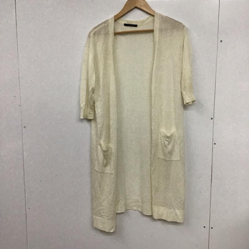 イング INGNI カーディガン 七分袖 161-612826-03 M 無地 オフホワイト / オフホワイト / レディース USED 古着 中古 10072767
