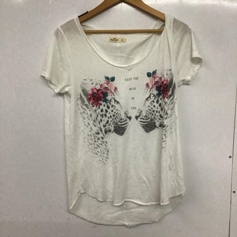 ホリスター Hollister Tシャツ 半袖 GB18401-2010 S プリント 白 / ホワイト / レディース USED 古着 中古 10072772