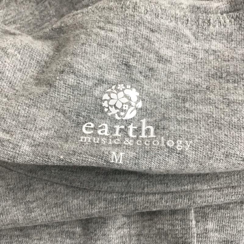 アースミュージックアンドエコロジー earth music&ecology Tシャツ 半袖 18186C50010 胸ポケット M 無地 灰 / グレー / レディース USED 古着 中古 10072775