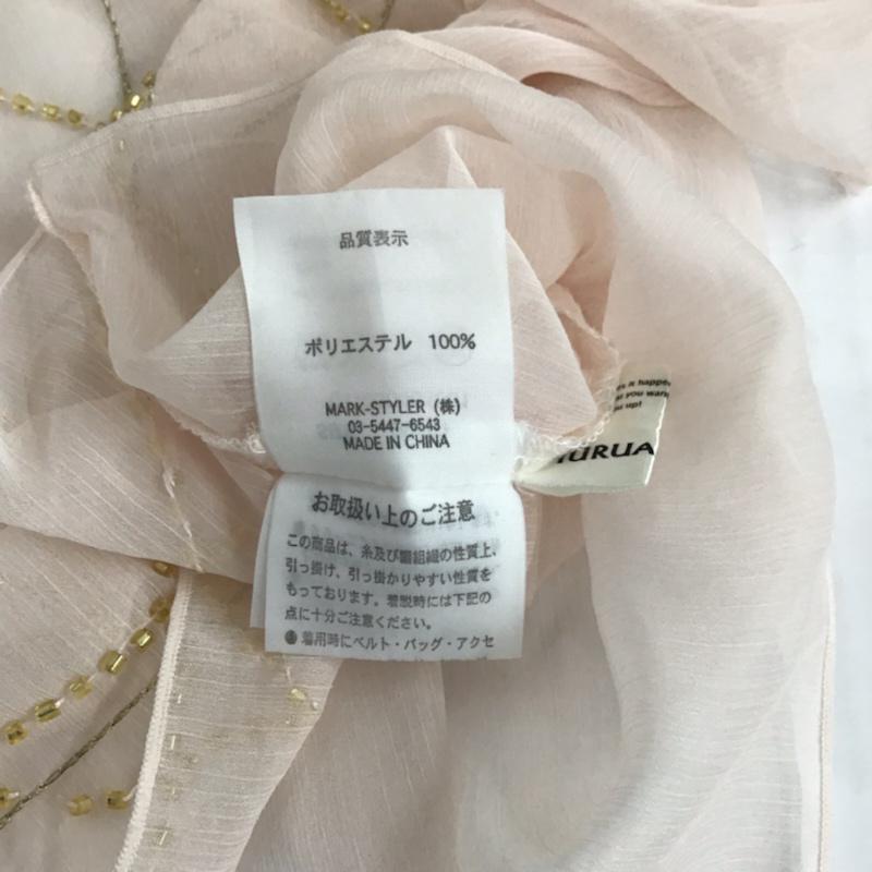 ムルーア MURUA カットソー 半袖 011030401801 ビーズ FREE  桃 / ピンク / X 金 / ゴールド /  レディース USED 古着 中古 10072780