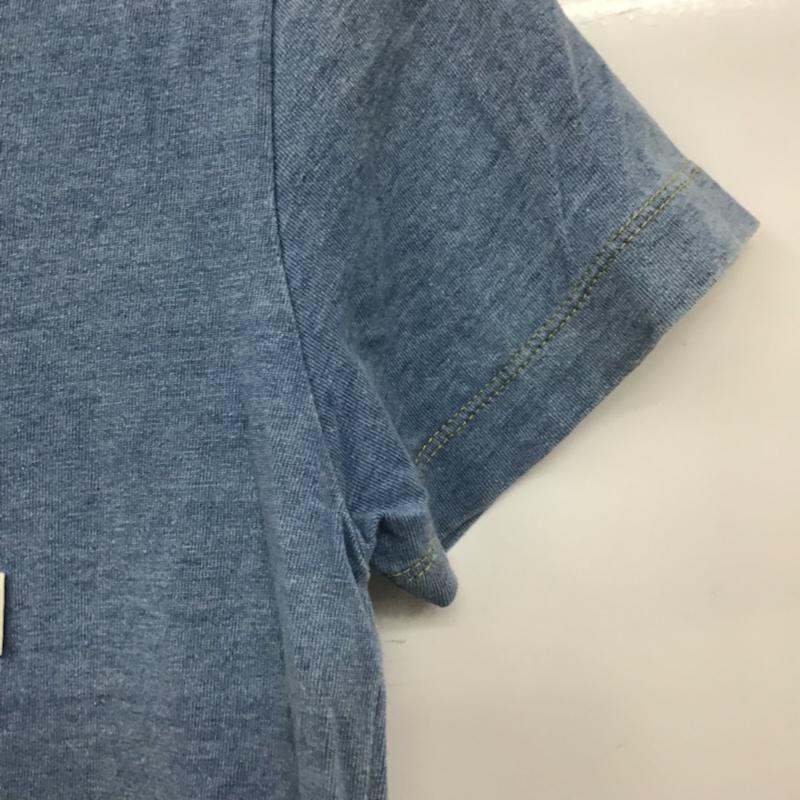 アヴァンリリィ Avan Lily Tシャツ 半袖 1808S480-5330 Vネック 胸ポケット FREE 無地 水色 / ライトブルー / レディース USED 古着 中古 10072791