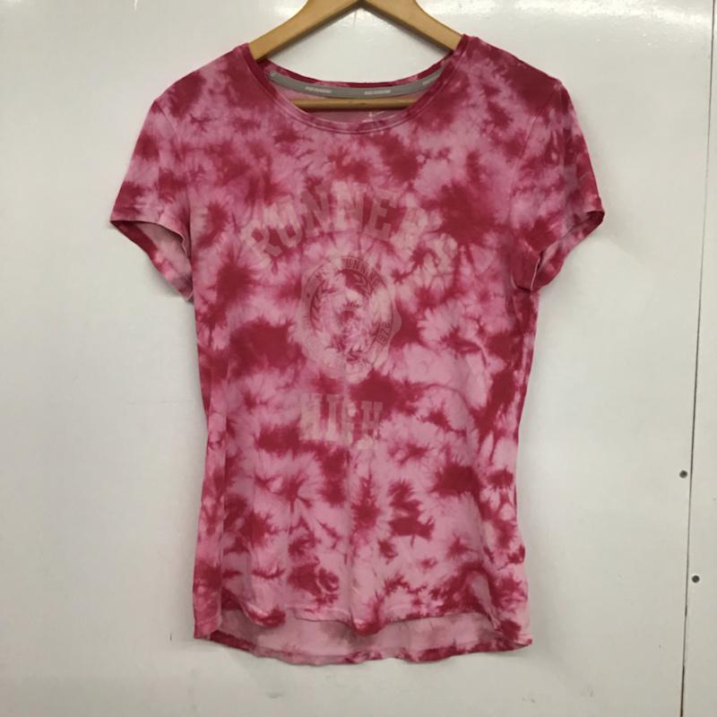 ナイキ NIKE Tシャツ 半袖 428872-640 Running タイダイ L ロゴ、文字 桃 / ピンク / レディース USED 古着 中古 10072797