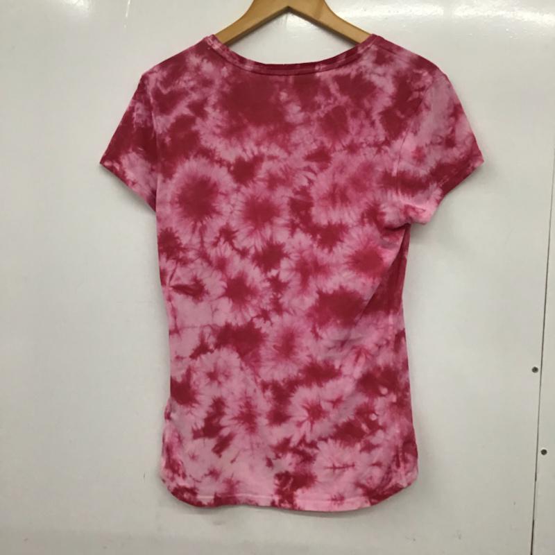ナイキ NIKE Tシャツ 半袖 428872-640 Running タイダイ L ロゴ、文字 桃 / ピンク / レディース USED 古着 中古 10072797