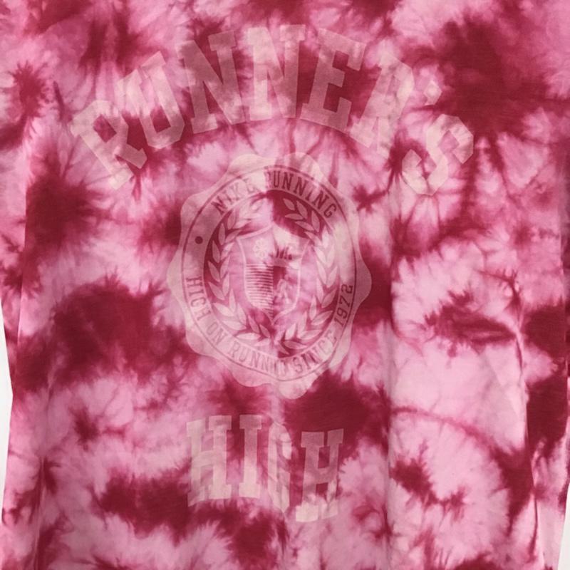 ナイキ NIKE Tシャツ 半袖 428872-640 Running タイダイ L ロゴ、文字 桃 / ピンク / レディース USED 古着 中古 10072797