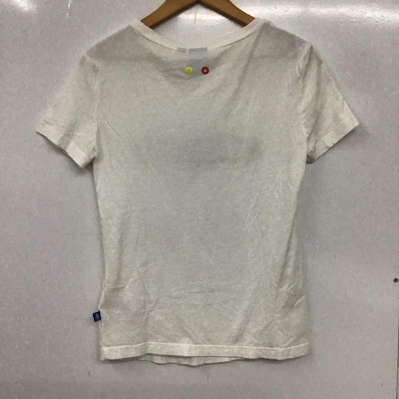 アディダス adidas Tシャツ 半袖 L プリント 白 / ホワイト / レディース USED 古着 中古 10072825