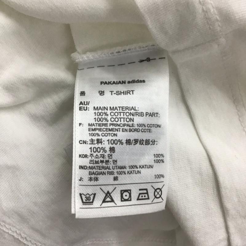 アディダス adidas Tシャツ 半袖 L プリント 白 / ホワイト / レディース USED 古着 中古 10072825