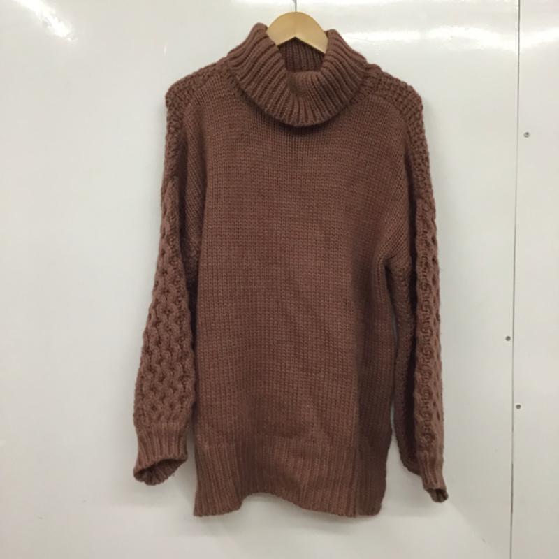 フーズフーチコ who's who Chico ニット、セーター 長袖 FREE 無地 桃 / ピンク / レディース USED 古着 中古 10072834