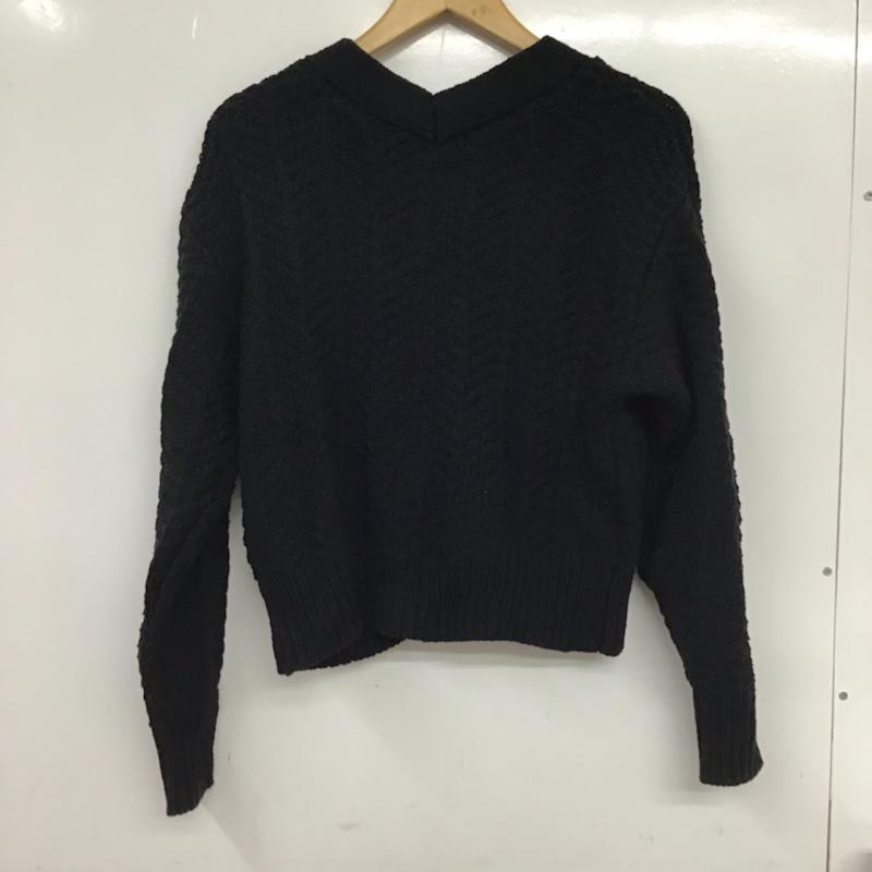 ローリーズファーム LOWRYS FARM カーディガン 長袖 FREE 無地 黒 / ブラック / レディース USED 古着 中古 10072851
