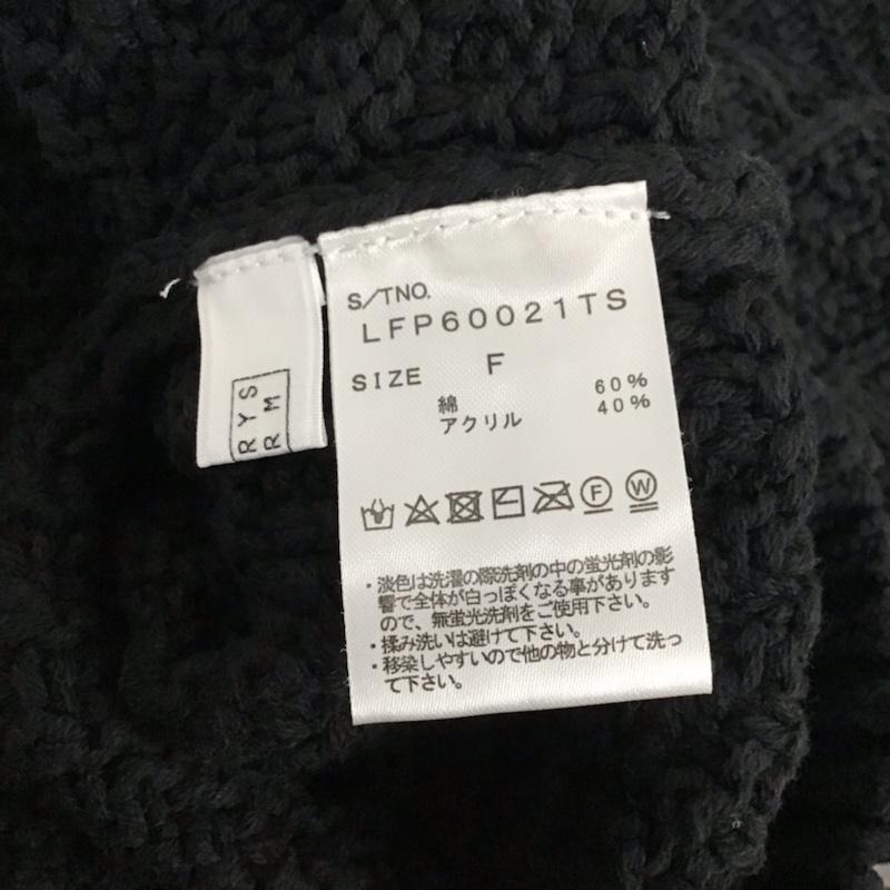 ローリーズファーム LOWRYS FARM カーディガン 長袖 FREE 無地 黒 / ブラック / レディース USED 古着 中古 10072851