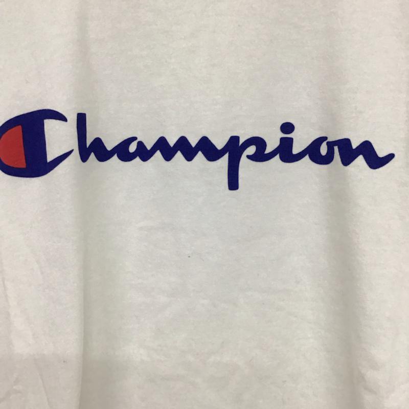 チャンピオン Champion Tシャツ 半袖 L プリント 白 / ホワイト / メンズ USED 古着 中古 10072856
