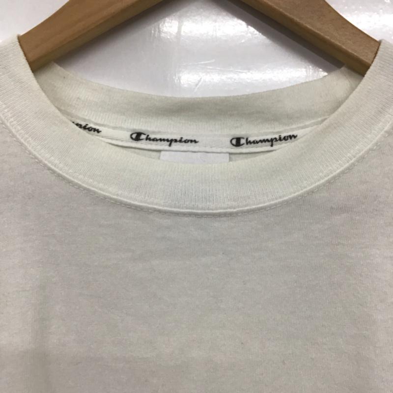 チャンピオン Champion Tシャツ 半袖 L プリント 白 / ホワイト / メンズ USED 古着 中古 10072856