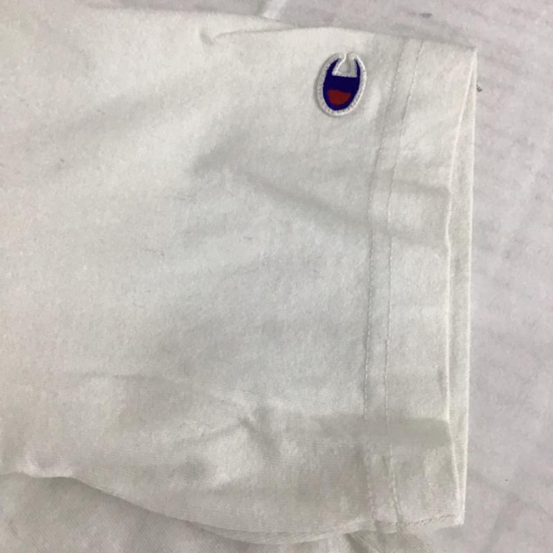 チャンピオン Champion Tシャツ 半袖 L プリント 白 / ホワイト / メンズ USED 古着 中古 10072856