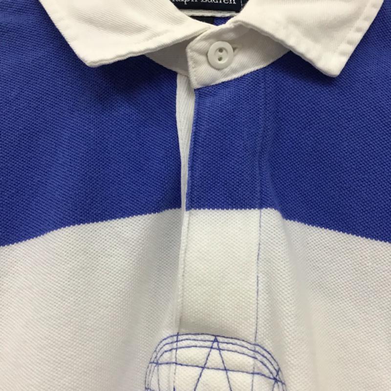 ポロバイラルフローレン Polo by RALPH LAUREN ポロシャツ 半袖 LL ボーダー柄 マルチカラー / マルチカラー / メンズ USED 古着 中古 10072861