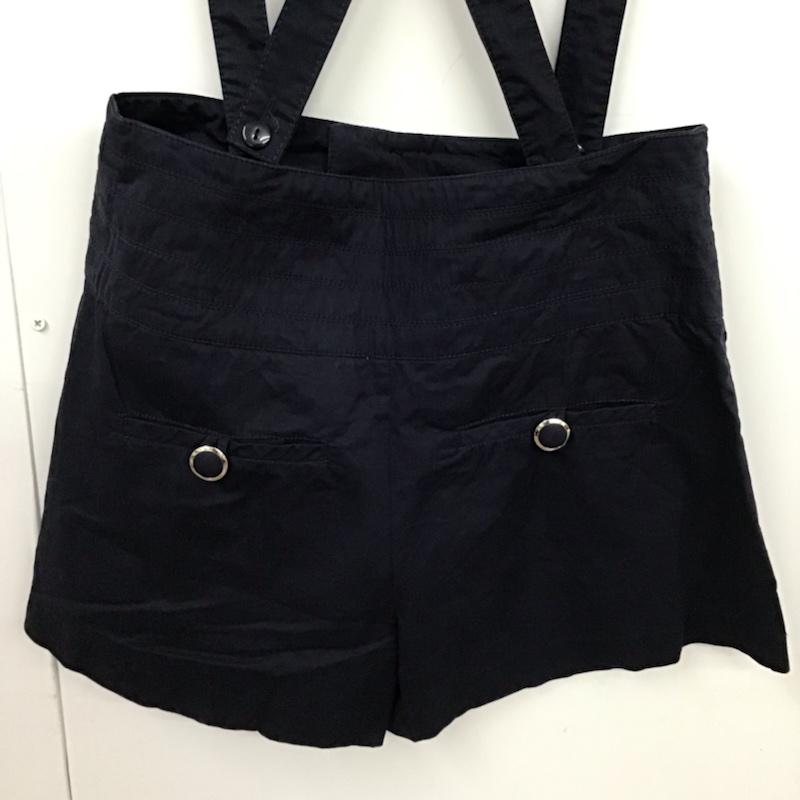 セシルマクビー CECIL McBEE パンツ ショートパンツ 10LU28 サスペンダー付き M 無地 紺 / ネイビー / レディース USED 古着 中古 10072863