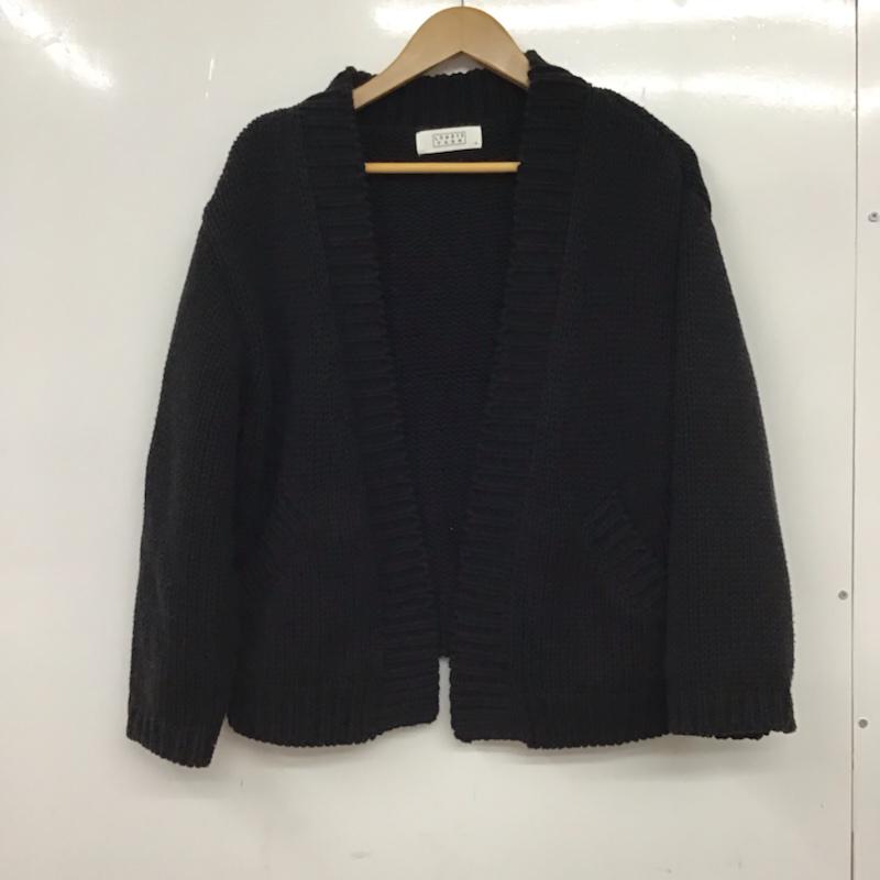 ローリーズファーム LOWRYS FARM カーディガン 長袖 ニットカーディガン M 無地 黒 / ブラック / レディース USED 古着 中古 10072871