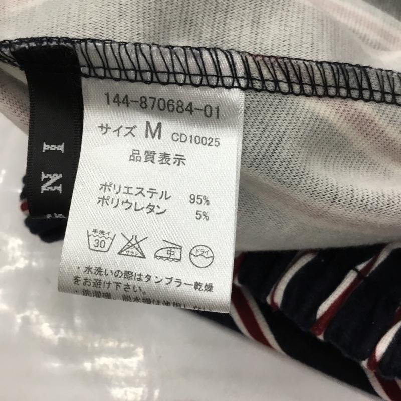 イング INGNI スカート ミニスカート 144-870684-01 M ストライプ 紺 / ネイビー / X 白 / ホワイト / X えんじ / ワインレッド / レディース USED 古着 中古 10072887