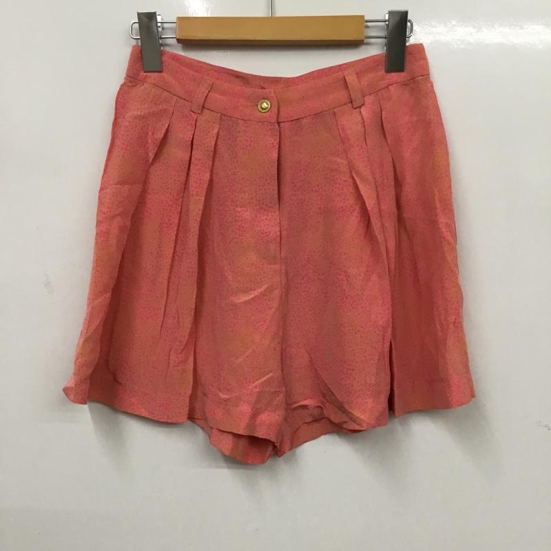 トップショップ TOPSHOP パンツ ショートパンツ タック ヒョウ柄・レオパード柄 桃 / ピンク / X 橙 / オレンジ / レディース USED 古着 中古 10072888