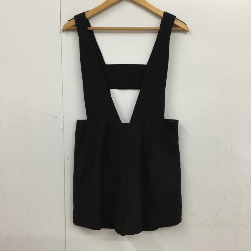 ムルーア MURUA サロペット・オーバーオール サロペット、オーバーオール 011410302001 ショートパンツ 1 無地 黒 / ブラック / レディース USED 古着 中古 10072912