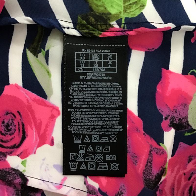 ゲス Guess シャツ、ブラウス 長袖 XS マルチカラー / マルチカラー / レディース USED 古着 中古 10072925