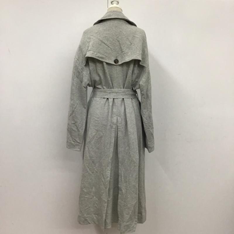 ジェイダ GYDA コート トレンチコート タグ付 スウェットトレンチコート FREE 無地 灰 / グレー / レディース USED 古着 中古 10072933