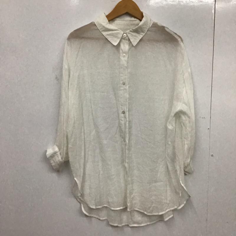 フレームス レイカズン frames RAY CASSIN シャツ、ブラウス 長袖 FREE 無地 白 / ホワイト / レディース USED 古着 中古 10072940