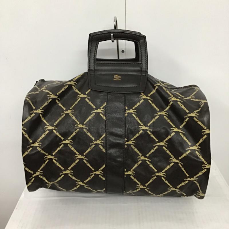 ロンシャン LONGCHAMP ボストンバッグ ボストンバッグ ロゴ、文字 茶 / ブラウン / レディース USED 古着 中古 10072958