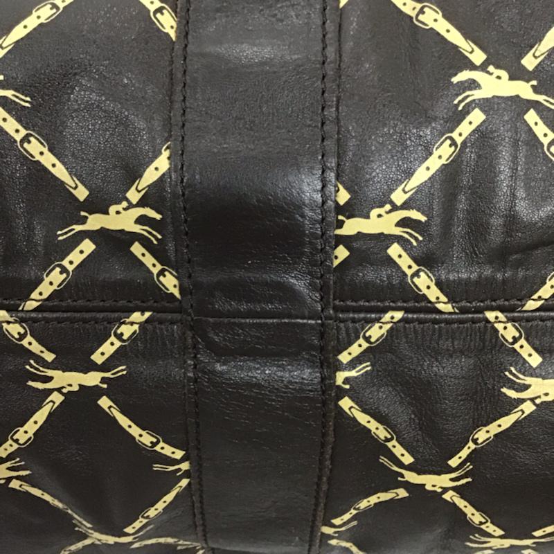 ロンシャン LONGCHAMP ボストンバッグ ボストンバッグ ロゴ、文字 茶 / ブラウン / レディース USED 古着 中古 10072958