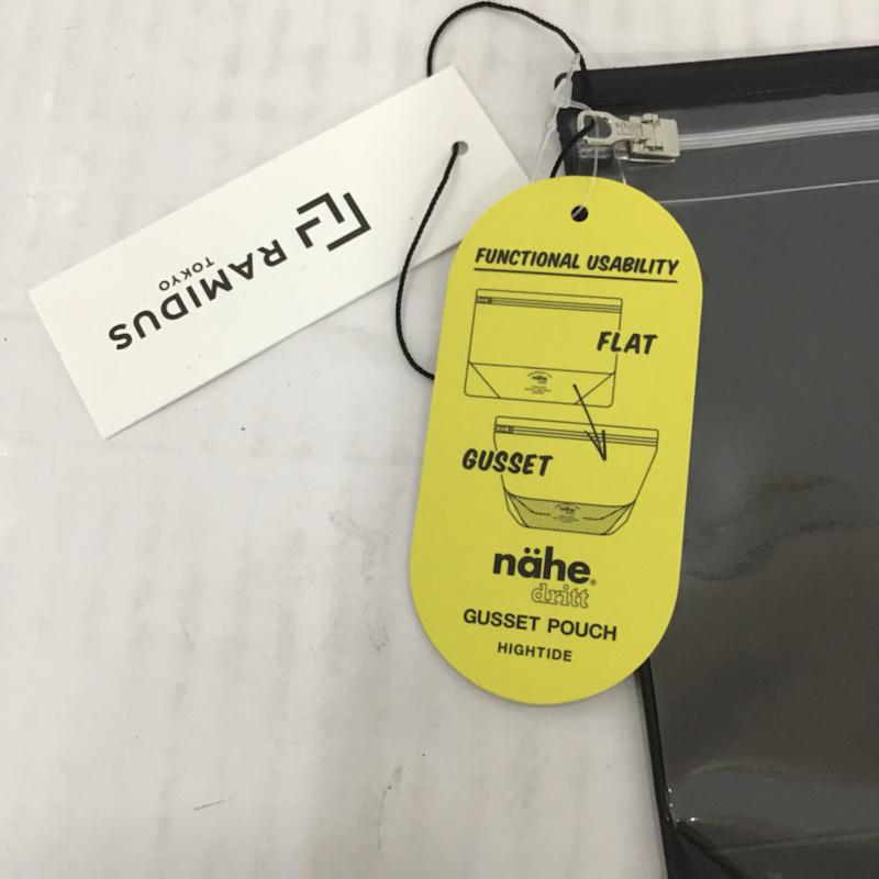 ラミダス RAMIDUS ポーチ ポーチ GUSSET POUCH ガゼットポーチ タグ付き ロゴ、文字 黒 / ブラック / メンズ USED 古着 中古 10072999