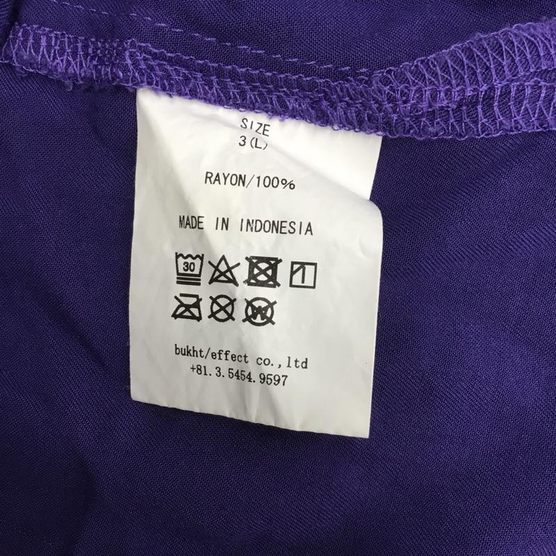 ブフト bukht シャツ、ブラウス 半袖 BV-52203 オープンカラー L 無地 青 / ブルー / メンズ USED 古着 中古 10073022